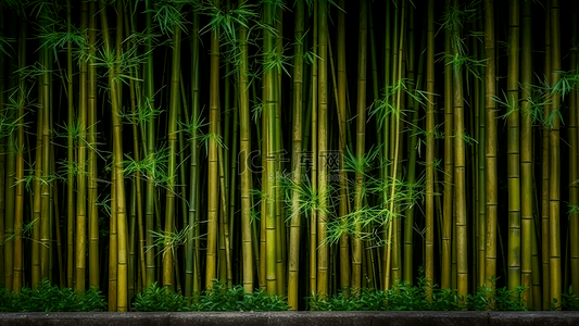 竹子卡通图片背景图片_竹子翠竹草本植物背景