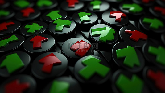黑色盾牌的宏观 3D 渲染，在红十字图标中带有绿色复选标记