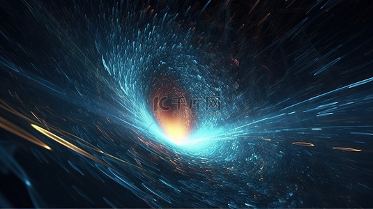 科技感虚拟背景图片_具有大数据技术背景的 3d 渲染宇宙中虚拟粒子的宇宙漩涡