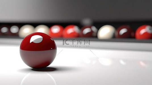 昏暗小巷背景图片_3D 渲染玩家瞄准斯诺克台球桌上的白球，配有台球和昏暗的灯光
