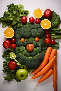 做的背景图片_用蔬菜做的脸