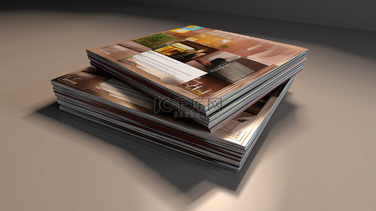 杂志目录页背景图片_令人惊叹的杂志 3D 效果图