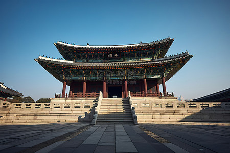 韩国传统宫殿首尔照片