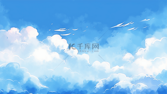 天空蓝色背景