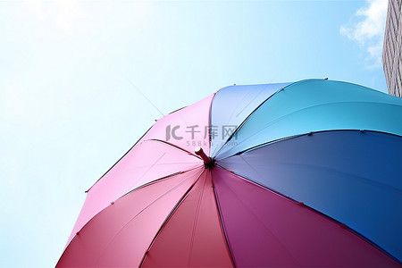 一把彩色雨伞