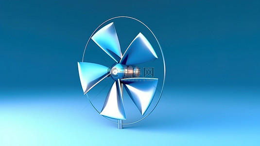 花背景图片_时尚蓝色地形上的各种风力涡轮机 3D 可视化