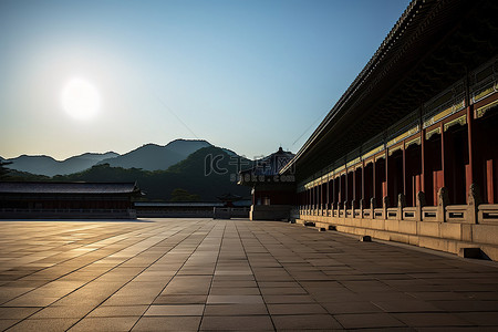 福背景图片_首尔皇宫