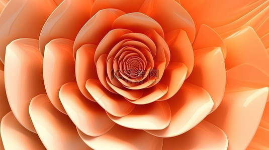 插图螺旋花，渐变杏色调，非常适合抽象背景