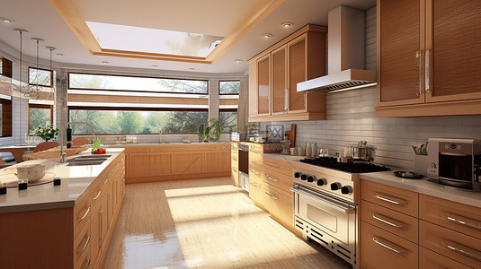 家装地板背景图片_为您的家定制 3D 厨房模型