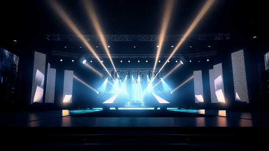 舞台效果背景图片_激光射灯显示屏演唱会舞美舞台装潢图案