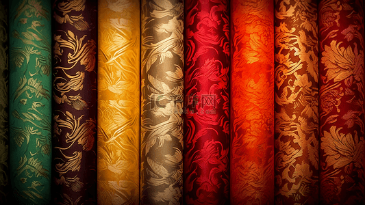 丝绸布料质感纹样背景