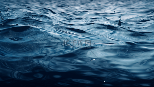 水蓝色水波水面水花背景