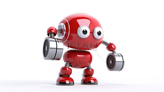 可爱的男孩背景图片_可爱的3D机器人私人教练自动化健身的未来