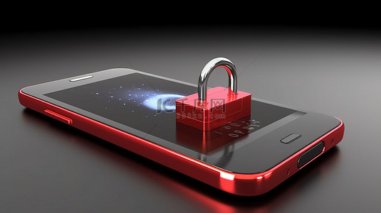 使用手机屏幕密钥和云上的 3D 渲染挂锁和密码字段保护您的个人数据