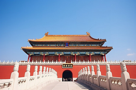 中国紫禁城的大门
