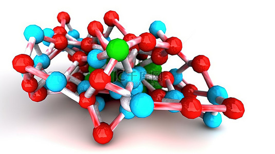 转化酶的 3d 分子结构，一种分解蔗糖食糖的酶