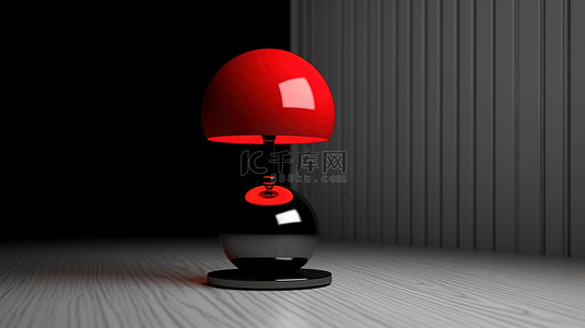 方案室内设计背景图片_具有单色和 3d 设计的红色单色台灯图标