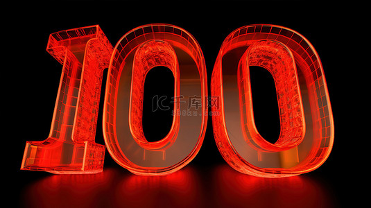 帖子背景图片_带有 10k 或 10000 的红色 3d“谢谢”庆祝网络用户的关注者喜欢和破碎的数字