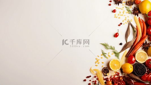 水果创意造型背景图片_食物美食边框背景