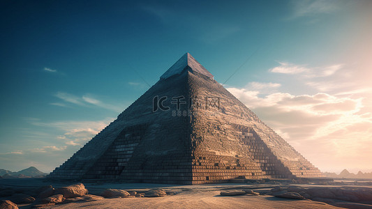 埃及金字塔图案背景图片_金字塔名胜古迹考古背景