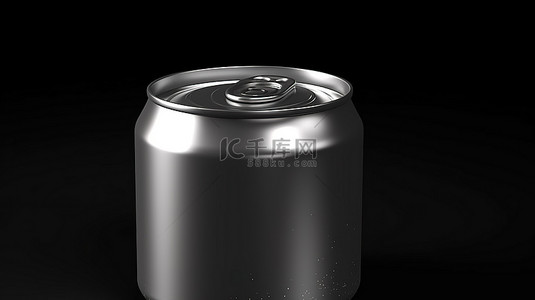 冰红茶标签背景图片_渲染形式的无标签 3d 汽水罐