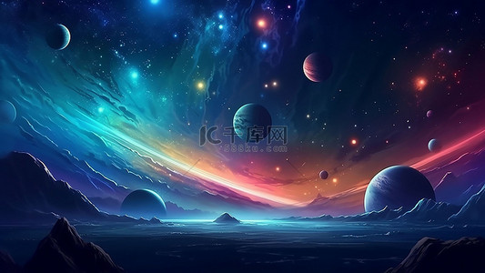 月球背景图片_游戏宇宙星空