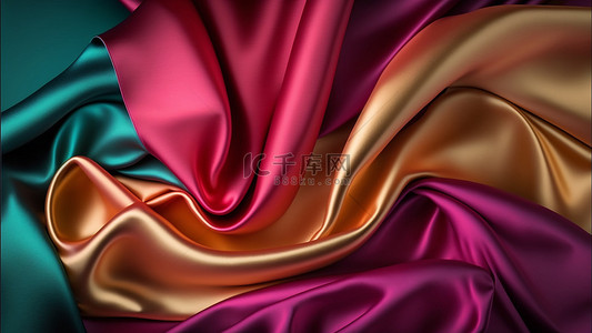 高级质感紫色背景图片_丝绸绸缎质感彩色背景