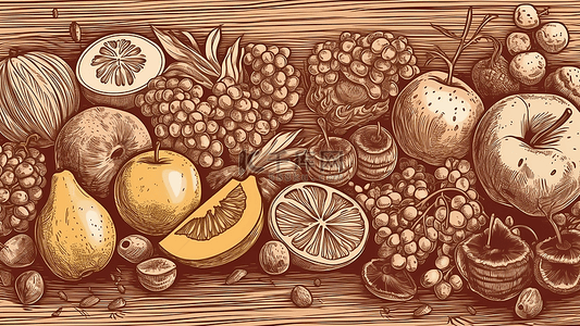 食物水果堆苹果梨子背景