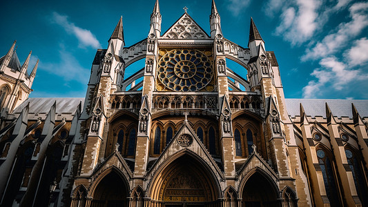 英国背景背景图片_威斯敏斯特教堂伦敦宗教背景