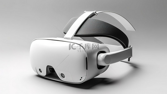 时尚的 VR 耳机，可沉浸式探索虚拟宇宙简约设计