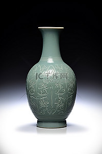 十九世纪皇帝天津青瓷花瓶
