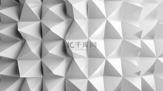 四面体背景图片_用白皮书制作的 3D 四面体的背景图案