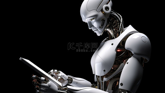现代智能机器人背景图片_智能机器人高科技未来背景