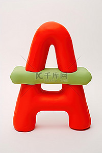 stellabean 字母为幼儿制作红色字母 a仙人掌形状