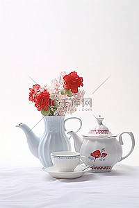 茶杯子背景图片_inconvenio 是茶壶和杯子的设计