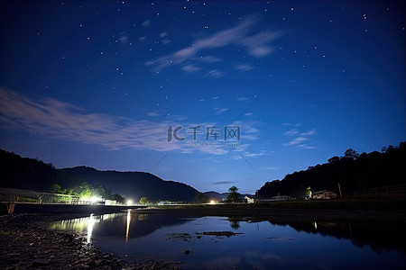 夜晚日本背景图片_日本山形县 riushimagunai 的夜空