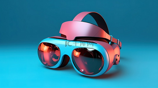 时尚的 VR 耳机，用于沉浸式元宇宙探索简约设计