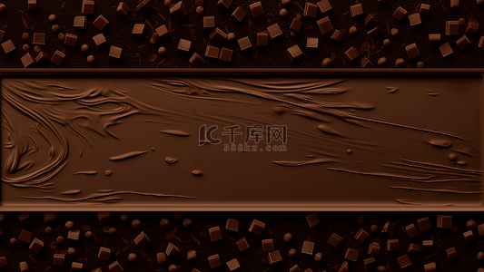 巧克力商业背景海报边框