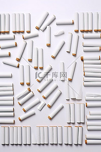 香烟背景图片_一些包香烟出现在白色背景上