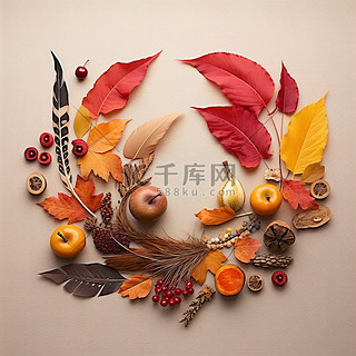 秋天背景图片_秋天的树叶组成