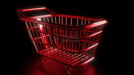 在线购物使 3d 篮子和购物车图标概念变得更简单
