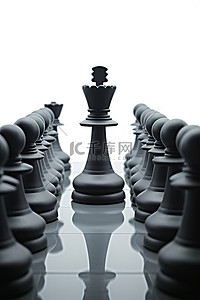 女王陛下背景图片_白色背景上的棋子排成一排