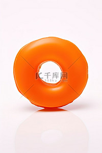 英语橙色背景图片_白色背景中的圆形橙色甜甜圈