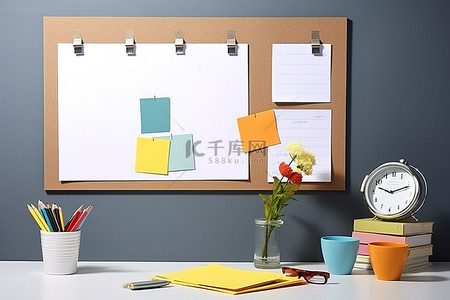 创意软木塞桌子背景图片_照片 办公室布告栏