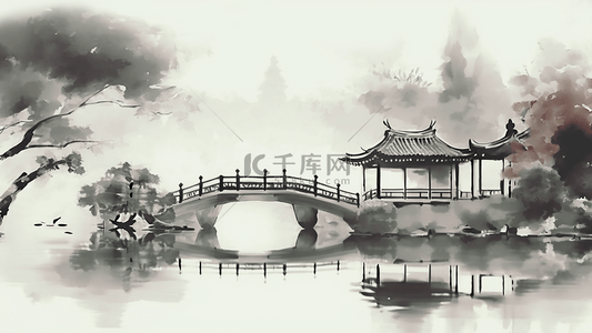 中国传统美背景图片_清明节中国古风背景