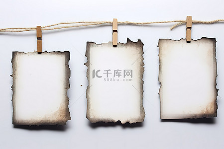 三个标签，上面挂着烧坏的框架
