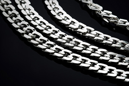 珠链图标背景图片_不锈钢银链侧面排列
