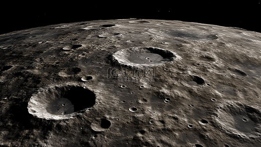 宇宙卡通背景背景图片_月球表面背景