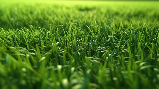 郁郁葱葱的绿色景观的插图 3D 渲染