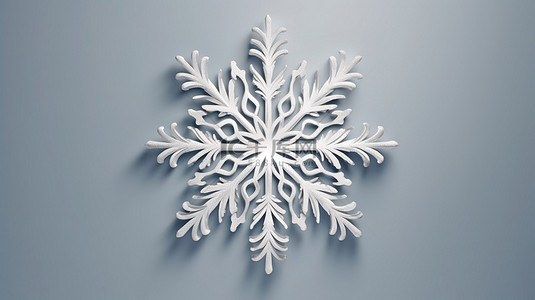 圣诞节明信片背景图片_令人惊叹的 3D 描绘，折叠和弯曲的纸雪花创造出迷人的阴影